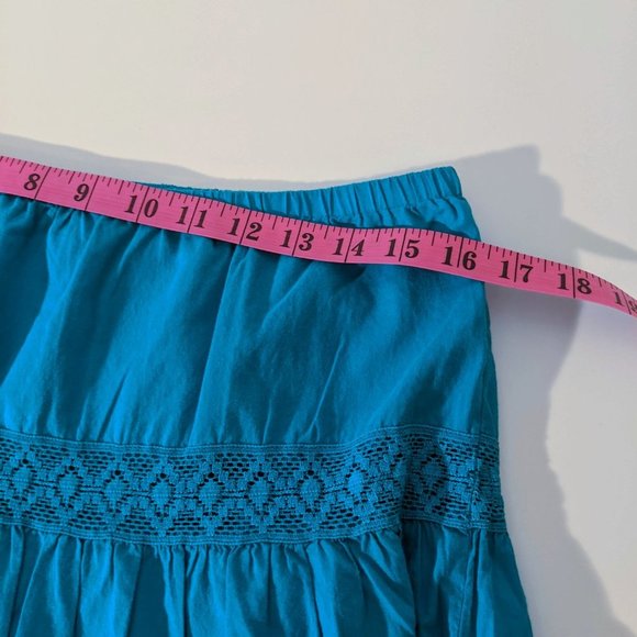 ALC Turquoise Blue Aqua Maxi Summery Skirt. Medium Size. - Picture 7 of 9